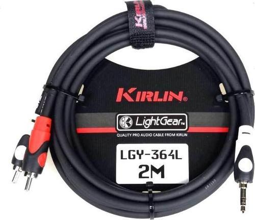 LGY364L2MBK 3,5 mm TRS - 2 X RCA Uç Kablo 2 mt