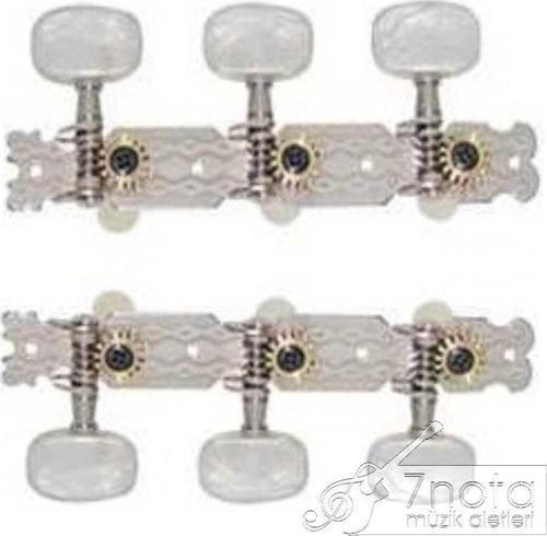CMH0150CR Klasik Gitar Kulağı Klasik 3+3   2.ad.set Chrome Gitar Burgusu