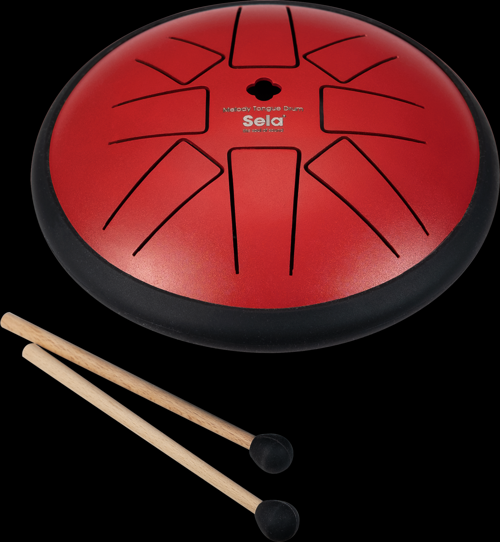 Sela SE362  ~ 15cm Tongue Drum (Fa Minör / Kırmızı)