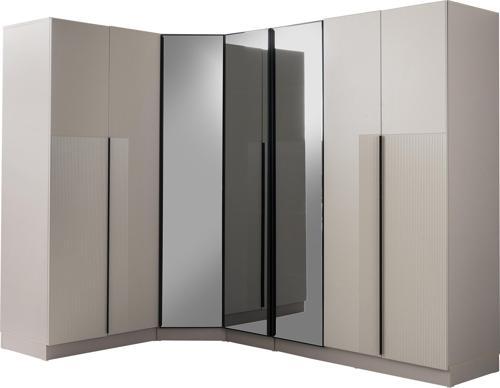 Ren Köşe Gardırop %100 MDF 