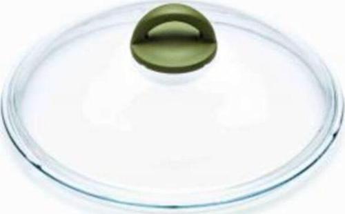 Olivilla 20 cm Cam Pyrex Kapak Yeşil Kulplu