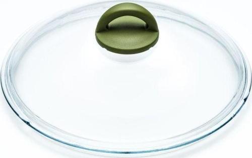 Olivilla 28 cm Cam Pyrex Kapak Yeşil Kulplu