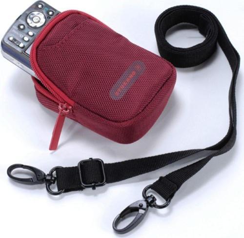 Prima XS Kompakt Kamera Çantası Vlog Kamera Uygun 11 x 9 x 2 cm Kırmızı