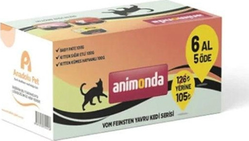 Vom Feinsten Karışık Yavru Kedi Konservesi 100 Gr 6 Al 5 Öde