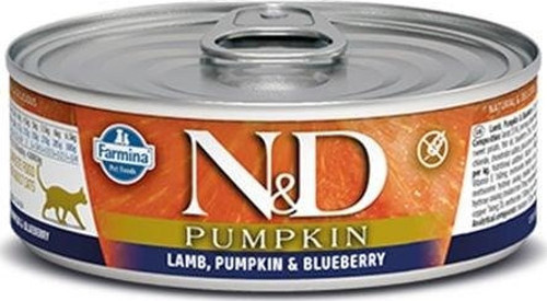Pumpkin Balkabaklı Kuzu Eti ve Yaban Mersinli Konserve Kedi Maması 70 Gr