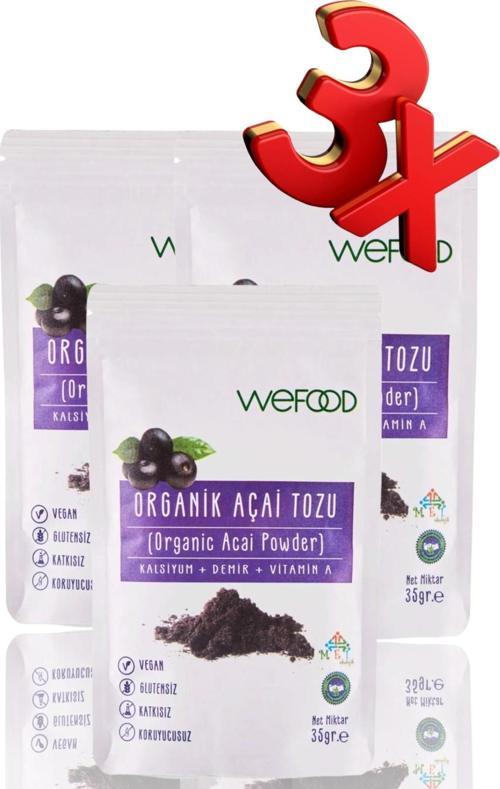 Organik Acai Tozu 35 gr. 3'lü