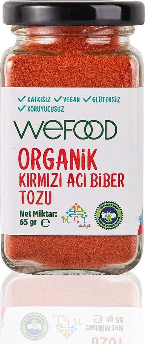 Organik Kırmızı Acı Biber Tozu 65 gr