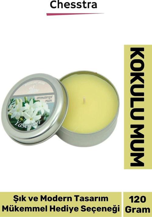 Premium Aromaterapi Arınma Huzur Meditasyon Yoga Esans Dekoratif Mum Oda Kokusu 120g Teneke Kutu