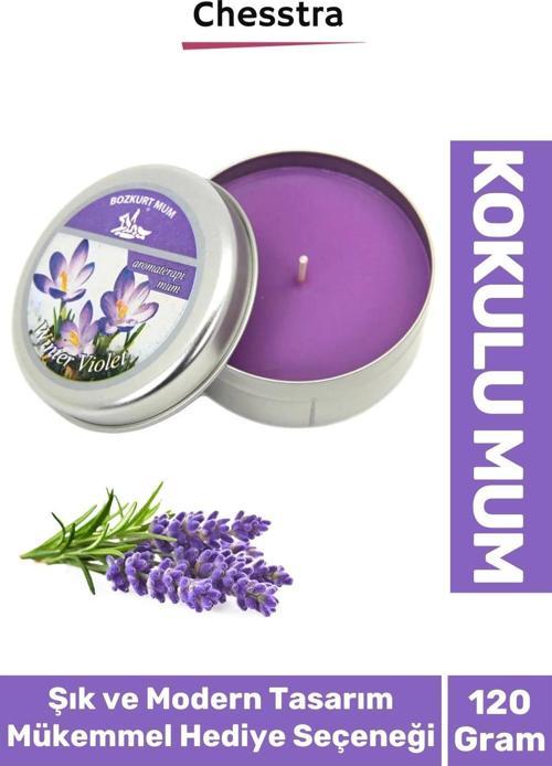 Premium Aromaterapi Arınma Huzur Meditasyon Yoga Esans Dekoratif Mum Oda Kokusu 120g Teneke Kutu