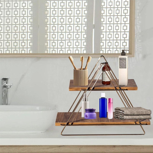 Gold Banyo Düzenleyici Aksesuar Rafı