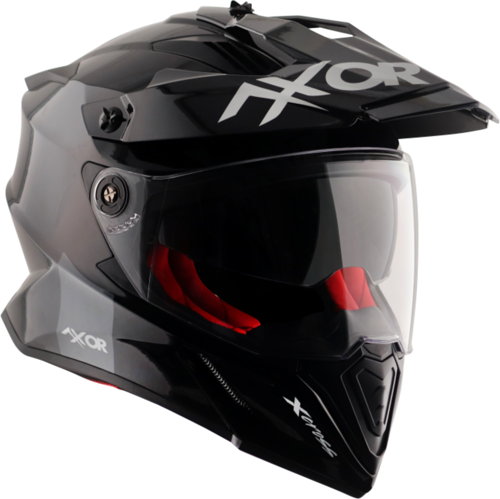 X-CROSS DUAL VISOR SC - BLACK RED