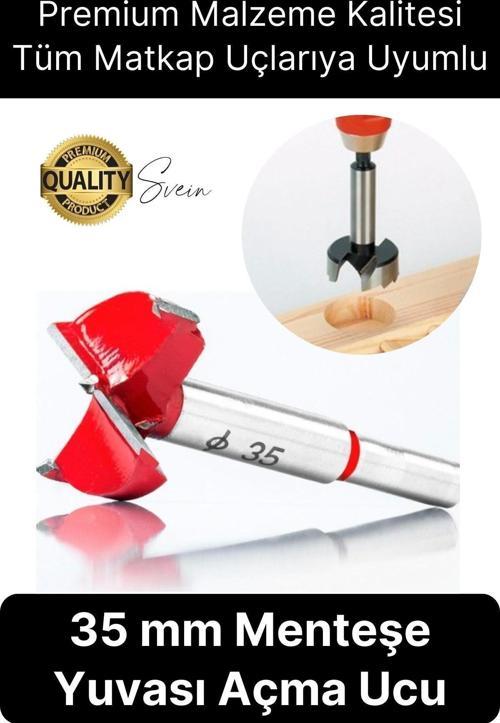 Premium 35 mm Menteşe Yeri Açma Delme Freze Bıçağı Ahşap Matkap Ucu Mutfak Dolabı Kapak Marangoz