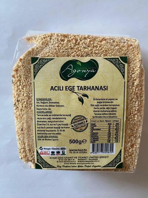 Acılı Ege Tarhanası 500 G