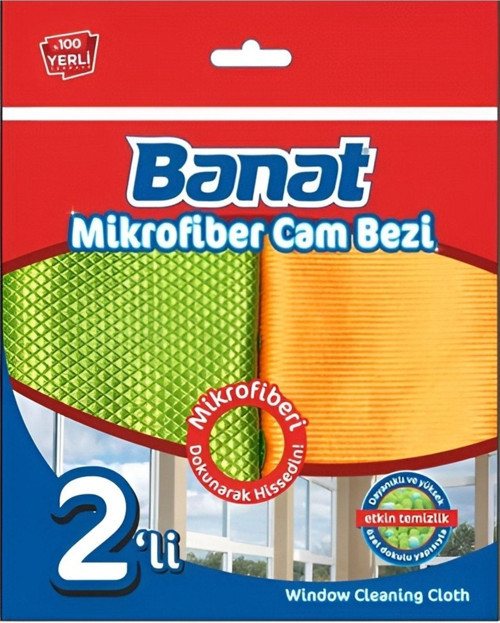 Mikrofiberli Cam Bezi (2'Li)