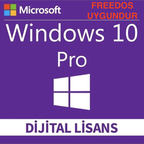 Windows 10 Pro 32Bit/64Bit Dijital Teslimat (FreeDos Sistemlere Uygundur )