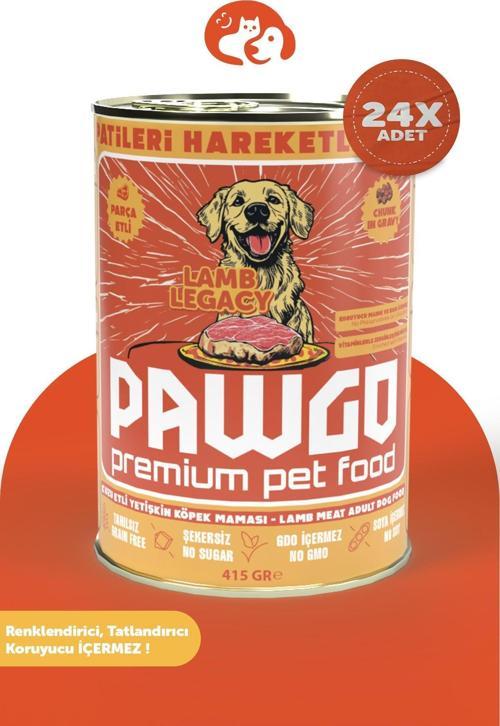 Lamb Legacy | Kuzu Etli | Premium | Yetişkin | Parça Etli | Köpek Yaş Mama | 400G X 24