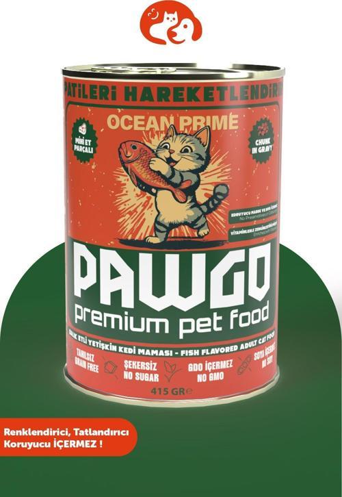 Ocean Prime | Balıklı | Premium | Yetişkin | Parça Etli | Kedi Yaş Mama | 400G