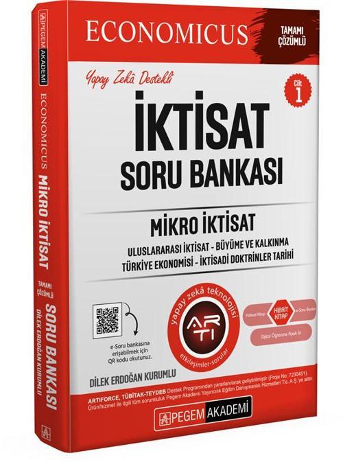 Pegem 2025 KPSS A Grubu Economicus İktisat Soru Bankası Cilt-1 Mikro İktisat Pegem Akademi Yayın