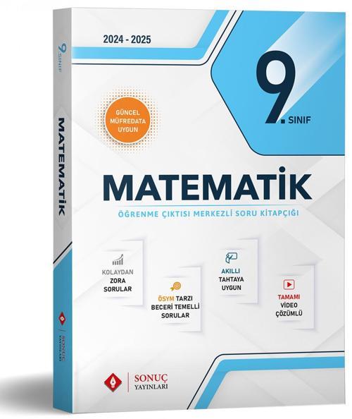 Sonuç 2025 9. Sınıf Matematik Modüller Set Sonuç Yayınları