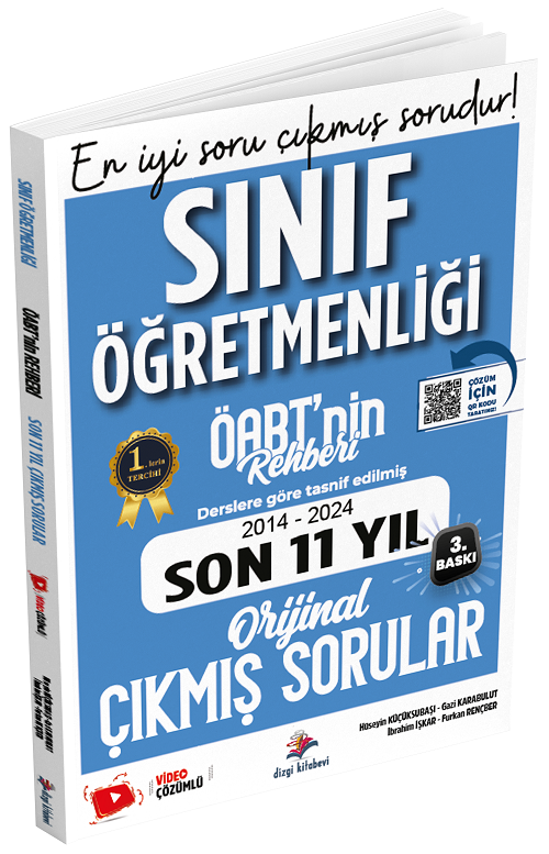 Dizgi Kitap 2025 ÖABT nin Rehberi Sınıf Öğretmenliği Çıkmış Sorular Son 11 Yıl Çözümlü