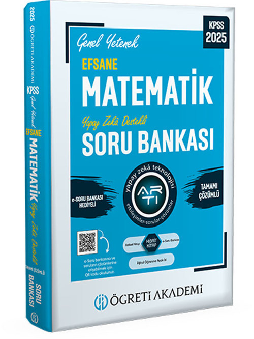 Öğeti 2025 KPSS Genel Yetenek Efsane Matematik Tamamı Çözümlü Soru Bankası Öğreti Akademi