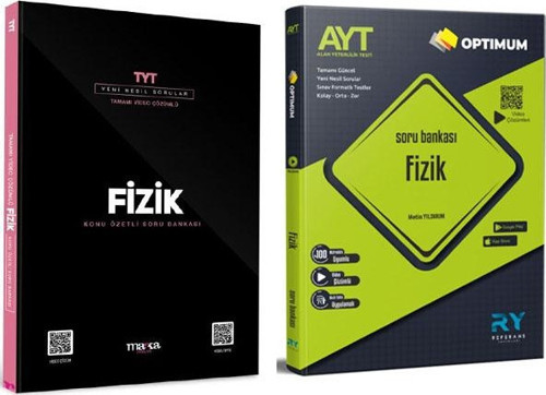 Marka Yayınları TYT Fizik Soru ve Referans AYT Fizik Soru 2 li Set