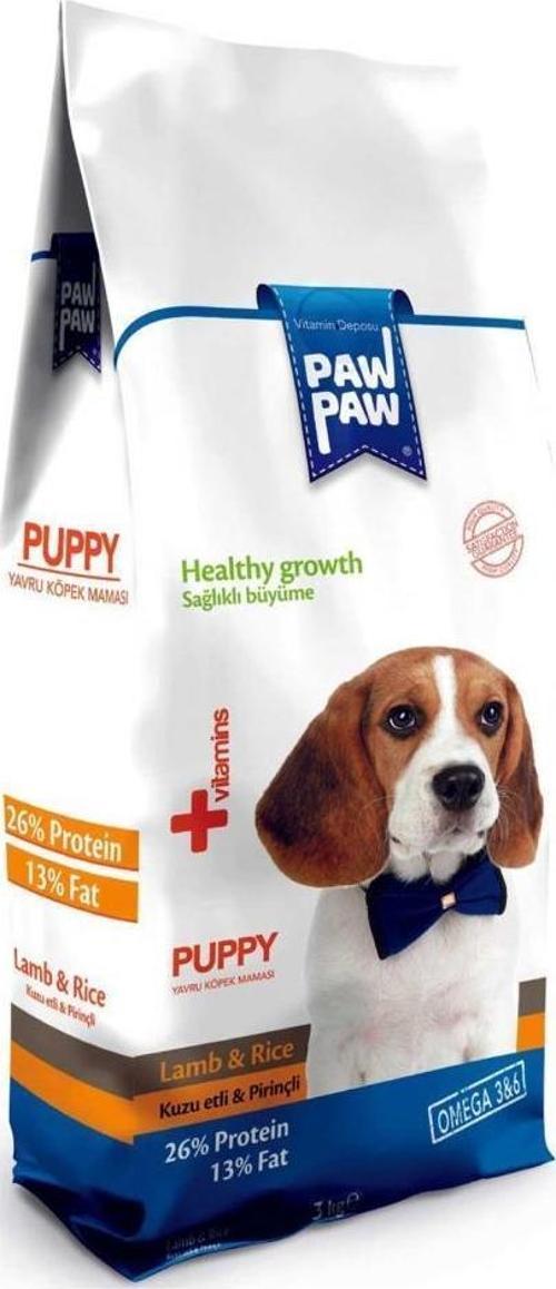 Kuzu Etli ve Pirinçli Yavru Köpek Maması 3 Kg