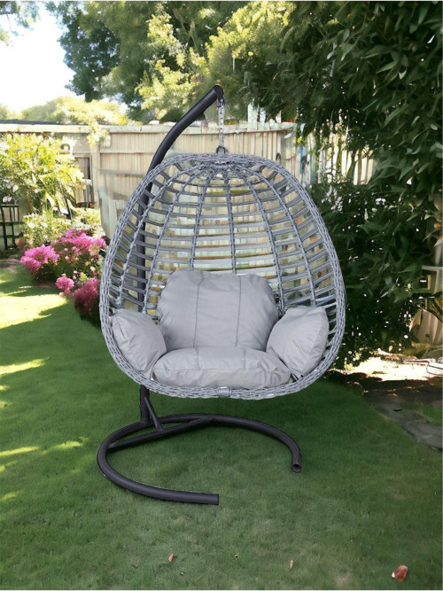 Tek Kişilik Rattan Örgü Salıncak