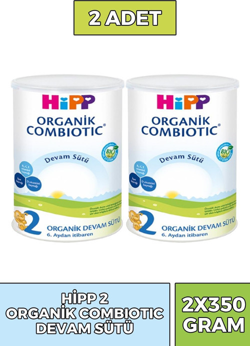 2 Organik Combiotik Devam Sütü 350 gr 2 Adet