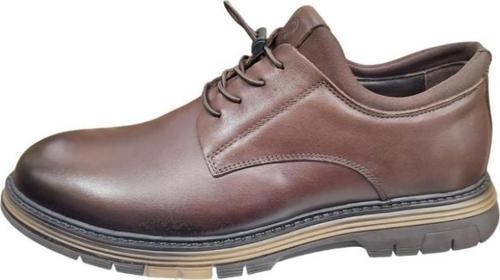 4K1195-767 KAVÇUK TABAN ERKEK DERİ AYAKKABI