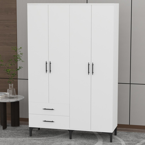 Garaj Home Vera 4 Kapaklı Dolap - Beyaz