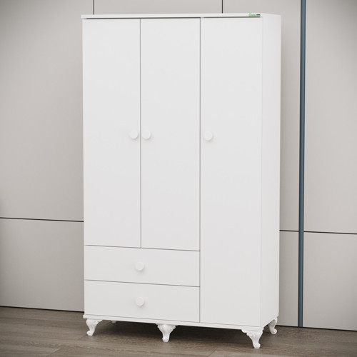 Garaj Home Yaren 3 Kapaklı Dolap - Beyaz