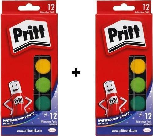 12 Renk Sulu Boya 2'li