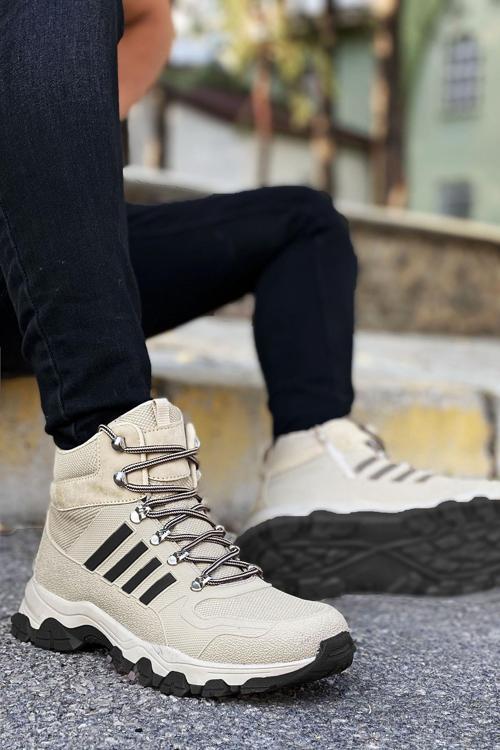 Çöl Siyah Çizgili Kauçuk Unisex Trekking Bot