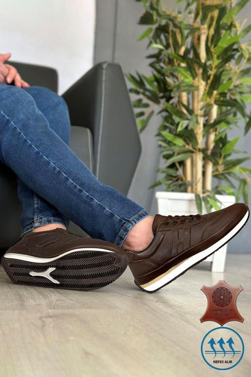 Taba Hakiki Deri Erkek Spor Ayakkabı