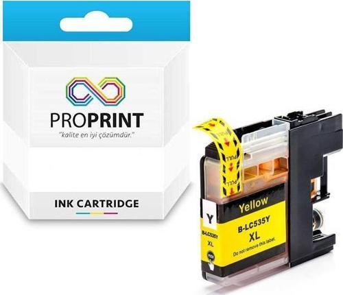 Brother LC535XL-LC539XL Sarı Muadil Kartuş 1.300 Sayfa-DCP-J100