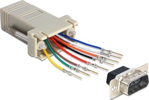 9 pin Erkek rj45 d-sub modular adaptör