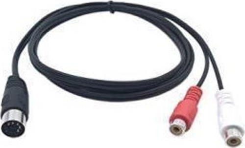 5 Pin Din to 2 Rca Dişi Çevirici Kablo