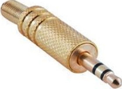 3.5 mm stereo erkek jack gold