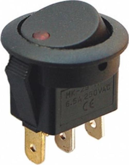 12 Volt Işıklı Anahtar on-off 3 Pin