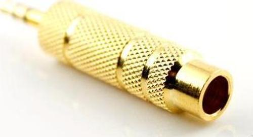 3.5 mm Erkek-6.3 mm Dişi Stereo Çevirici Gold