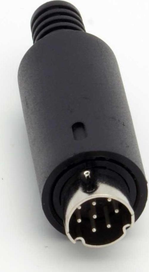 8 pin mini din erkek konnektör