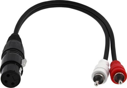 Xlr Dişi 2 Rca Erkek Çevirici Kablo