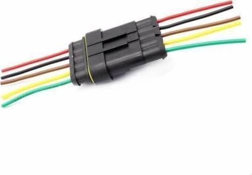 5 Pin Kablolu Su Geçirmez Konnektör Takımı