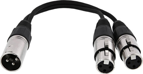 Xlr Y kablo ( 1 erkek-2 dişi)