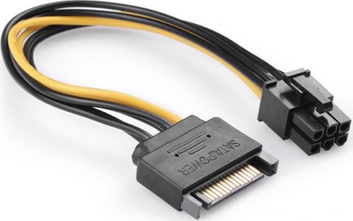 6 Pin Ekran Kartı Sata Power Kablosu