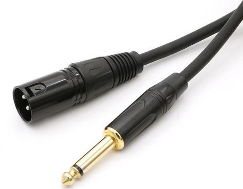 Enstrüman Gitar Kablosu XLR Erkek 6.35mm Erkek Kablo 2 metre 