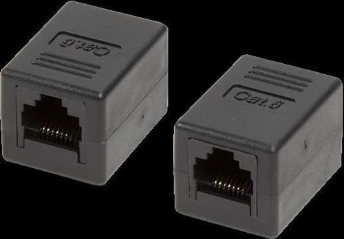 Cat6 Rj45 Ara Dişi-Dişi Siyah