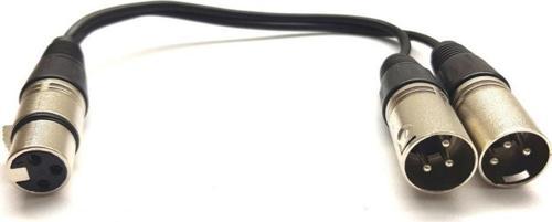 Xlr Y kablo ( 1 dişi-2 erkek)