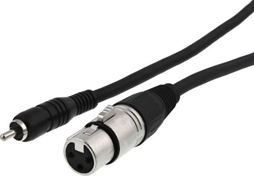 Rca to Xlr Dişi Mono kablo 3 mt